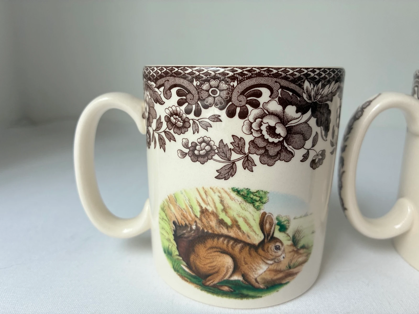 Set of 3 Spode Woodland Rabbit Mugs – photo 2
